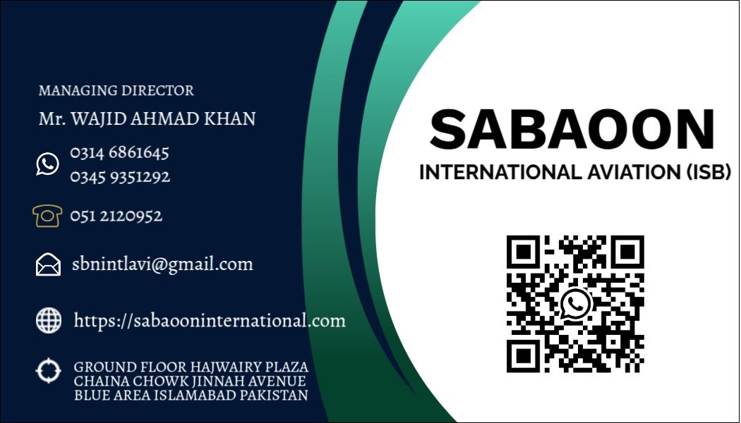 SABAOON INTERNATIONAL AVIATION (WAJID AHMAD KHAN)